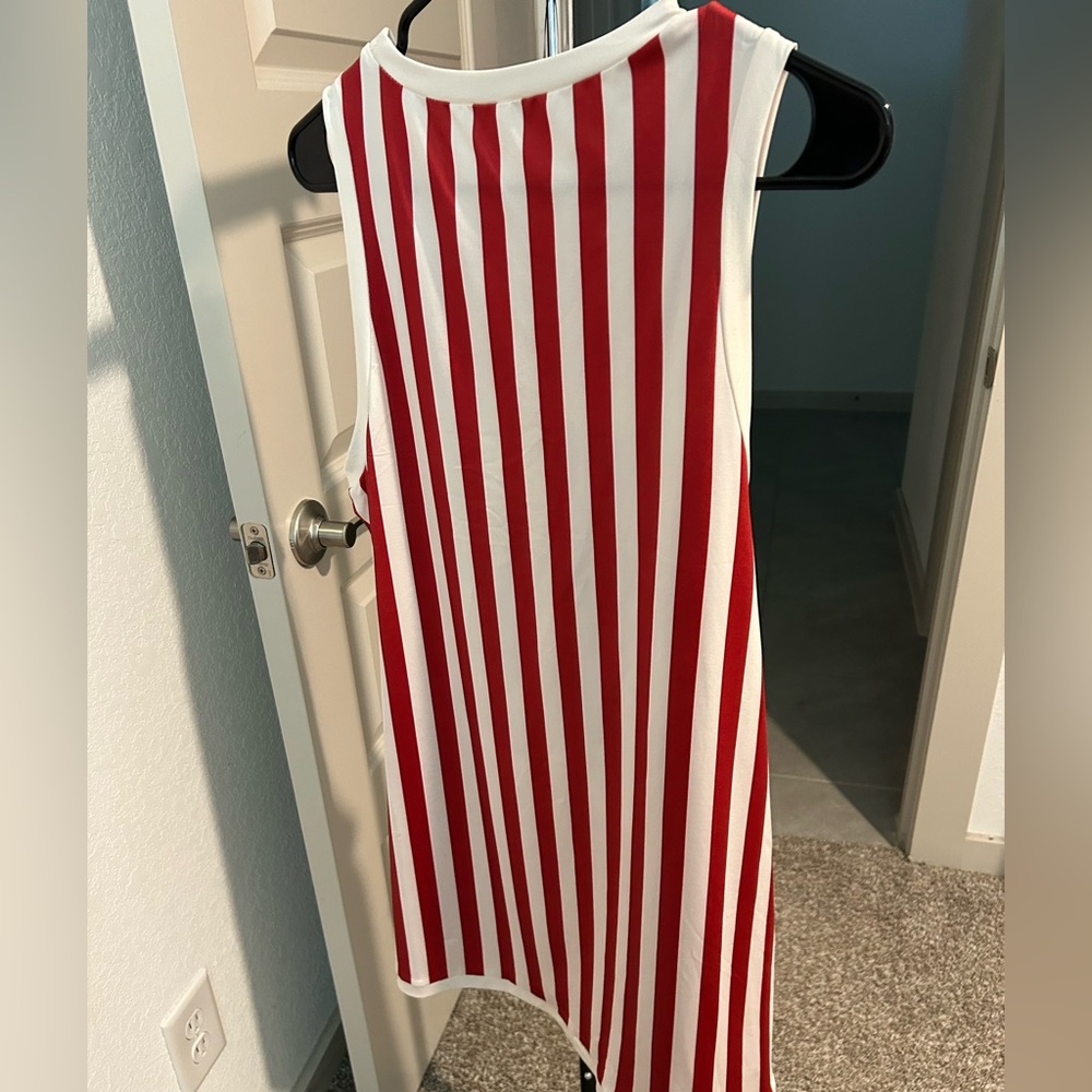 SHEIN Red and White Striped Dress - Picture 3 of 4